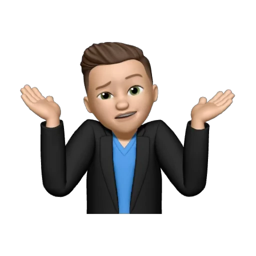 Shrugging memoji